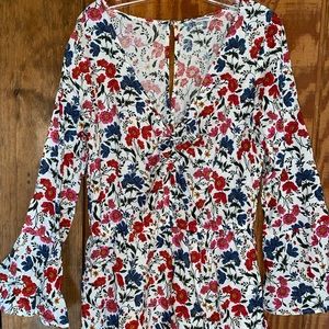 American Eagle Floral Romper | Size L